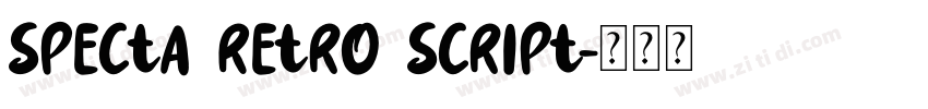Specta Retro Script字体转换 Specta Retro Script字体转换